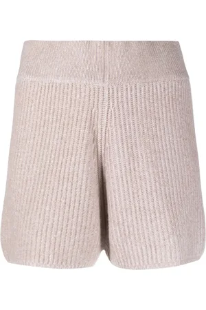 Allude Short en cachemire à design nervuré