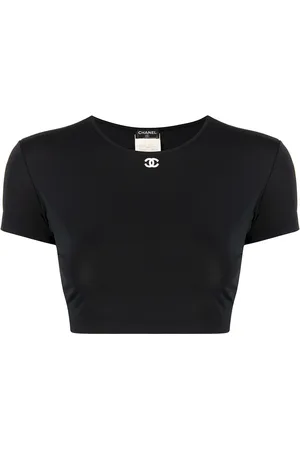CHANEL T-shirt à coupe crop (1995)