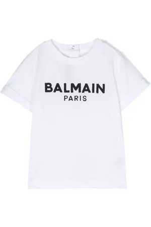 Balmain T-shirt en coton à logo brodé