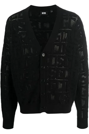 GCDS Cardigan à motif monogrammé ajouré
