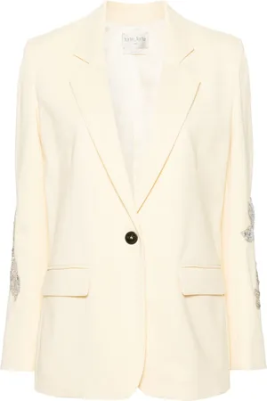 FORTE FORTE Blazer à fleurs brodées