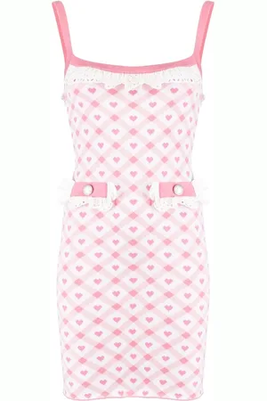 Alessandra Rich Robe courte à imprimé cœurs