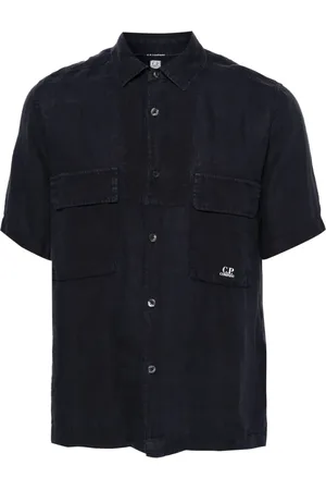 C.P. Company Chemise en lin à poche poitrine