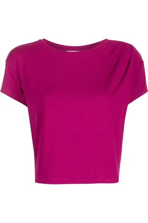 Marchesa Notte T-shirt crop à encolure ronde