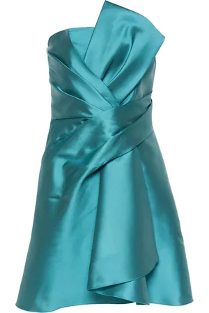 Alberta Ferretti Robe-bustier Mikado à coupe courte