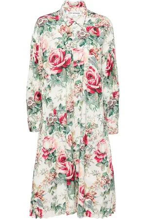 JUNYA WATANABE Robe-chemise à fleurs