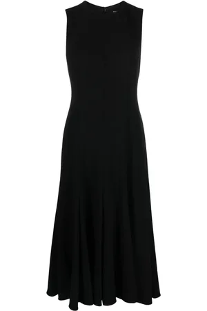 THEORY Robe mi-longue évasée à design sans manches
