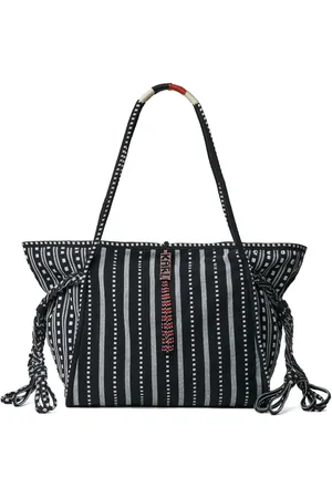 Karl Lagerfeld X Amber Valletta sac porté épaule à rayures