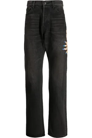 UNDERCOVER Pantalon droit à ornements en perles
