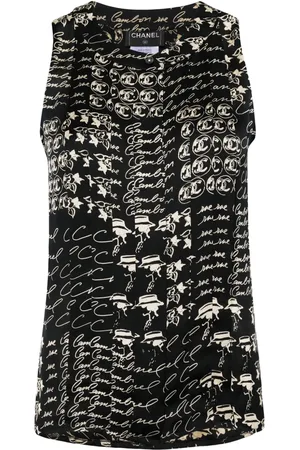 CHANEL Haut plissé à design sans manches (2006)