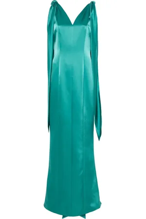FELY CAMPO Robe en satin à coupe longue