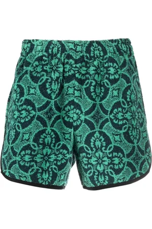 Marine Serre Short de sport Oriental Towels