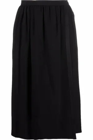 Saint Laurent Jupe en soie à taille haute (années 1970)