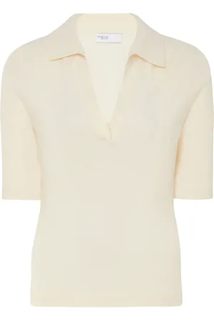 ROSETTA GETTY Polo en maille à col ouvert