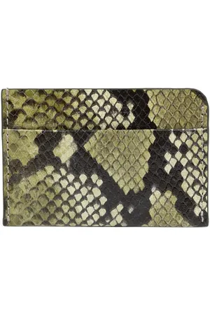 DRIES VAN NOTEN Porte-cartes en cuir à imprimé animalier