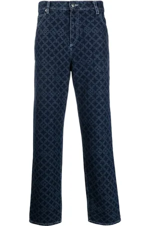 Charles Jeffrey Loverboy Jean droit à motif géométrique