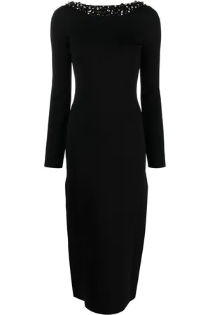 Cult Gaia Robe mi-longue Eleanora à ornements en cristal