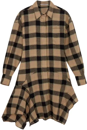 Stella McCartney Robe-chemise à carreaux