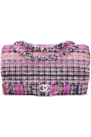 CHANEL Sac porté épaule Jumbo Double Flap en tweed (2006-2008)