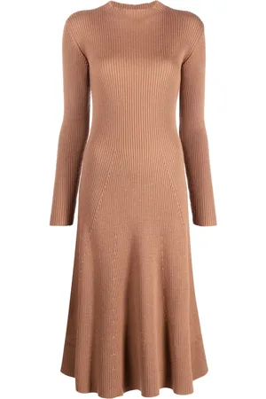 Moncler Robe mi-longue à logo appliqué