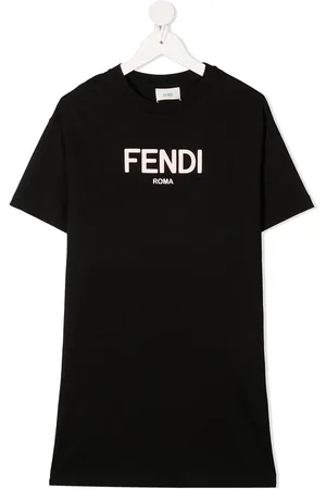 Fendi Robe courte à logo imprimé