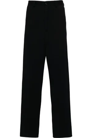Giorgio Armani Pantalon de costume fuselé à rayures