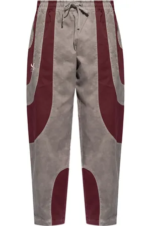 PUMA Pantalon en coton à empiècements