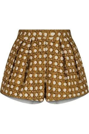 Giambattista Valli Short Vienna Straw à plis