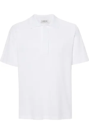 Lanvin Polo en coton à manches courtes