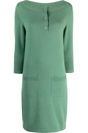 CHANEL Robe en cachemire à coupe courte (2010)