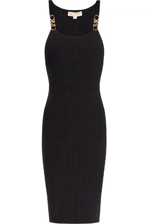 Michael Kors Robe mi-longue en maille nervurée