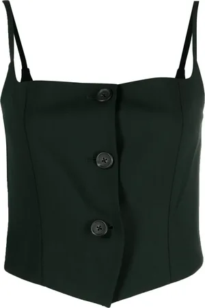 Helmut Lang Haut sans manches à boutons