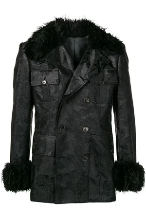 Jean Paul Gaultier Veste à col en fourrure artificielle
