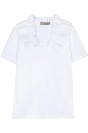 D.EXTERIOR T-shirt en jersey à col volanté