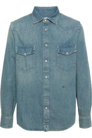 Jacob Cohen Chemise en jean à logo brodé