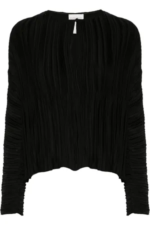 FORTE FORTE Blouse en soie à effet plissé