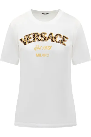 VERSACE T-shirt à logo brodé