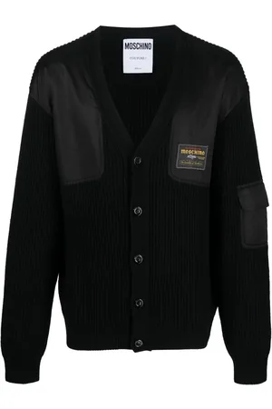 Moschino Cardigan à patch logo
