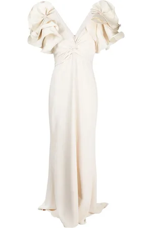 Badgley Mischka Robe à manches volantées