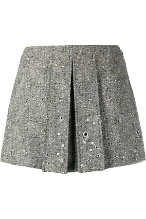 Durazzi Milano Minijupe plissée à détails de rivets