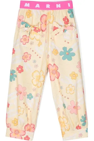 Marni Pantalon droit à fleurs