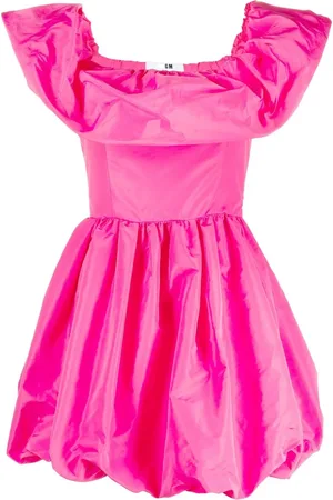 Msgm Robe volantée à épaules dénudées