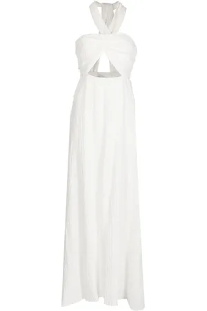 FAITHFULL THE BRAND Robe Halona longue à bretelles croisées