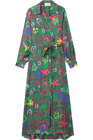 AZ FACTORY Robe portefeuille à motif cachemire