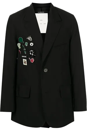 SONG FOR THE MUTE Blazer boutonné à détail de patch