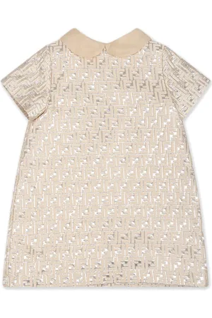 Fendi Robe évasée à logo FF en jacquard