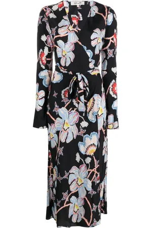 Diane von Furstenberg Robe portefeuille Tilly à fleurs