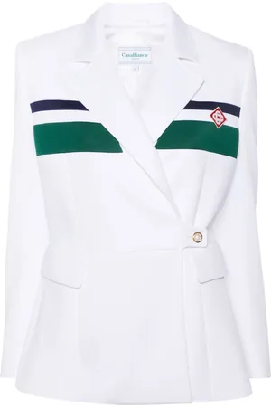 Casablanca Blazer croisé à patch logo