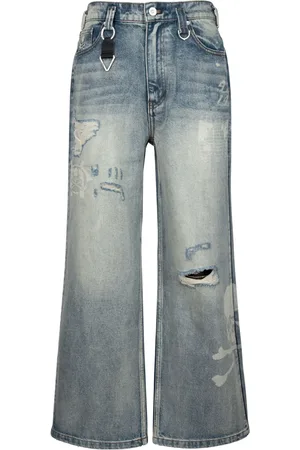 MASTERMIND JAPAN X C2H4 jean ample imprimé