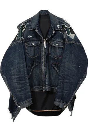 Maison Mihara Yasuhiro Veste en jean à design superposé